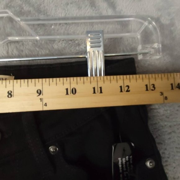 All Worthy Womens Jeans Straight Leg Black Stretch Pocket Mid Rise Denim 0-4 New - Picture 3 of 11